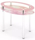 Glass dining table D-11-1 with tempered glass and chrome legs order